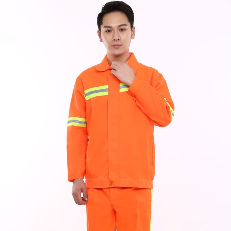 环卫工作服工人长短袖带反光条保洁春夏天季马甲养护上衣园林市政套装