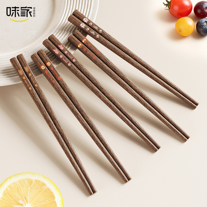 味家儿童鸡翅木筷子0159高清大图