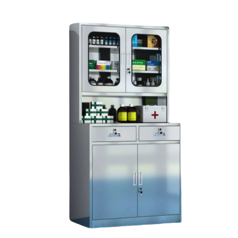 抚樽不锈钢西药柜二斗