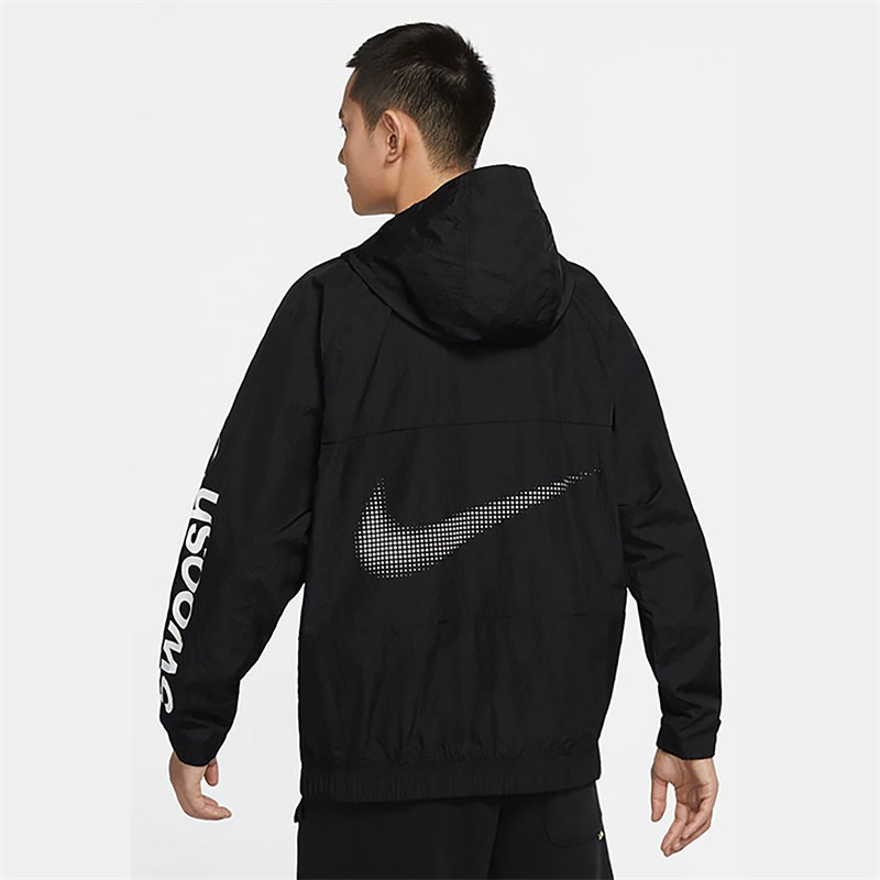 nike耐克男装外套sportswear梭织连帽防风夹克运动服dx6311010