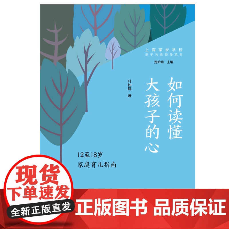 如何读懂大孩子的心 12至18岁家庭育儿指南亲子关系指导丛书叶如风著作上海远东出版社育儿理念科学化家庭教育指南高清大图