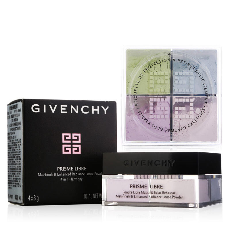 纪梵希(GIVENCHY) 轻盈无痕明星四色 散粉1号 蜜粉12g(四宫格 定妆粉细腻粉质控油)高清大图