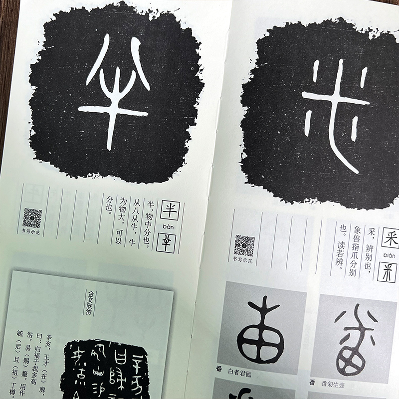 [多规格]篆法指南+金文、汉印、小篆篆法入门——说文部首540字 福建美术出版社 [正版]多规格篆法指南+金文、汉印、小高清大图