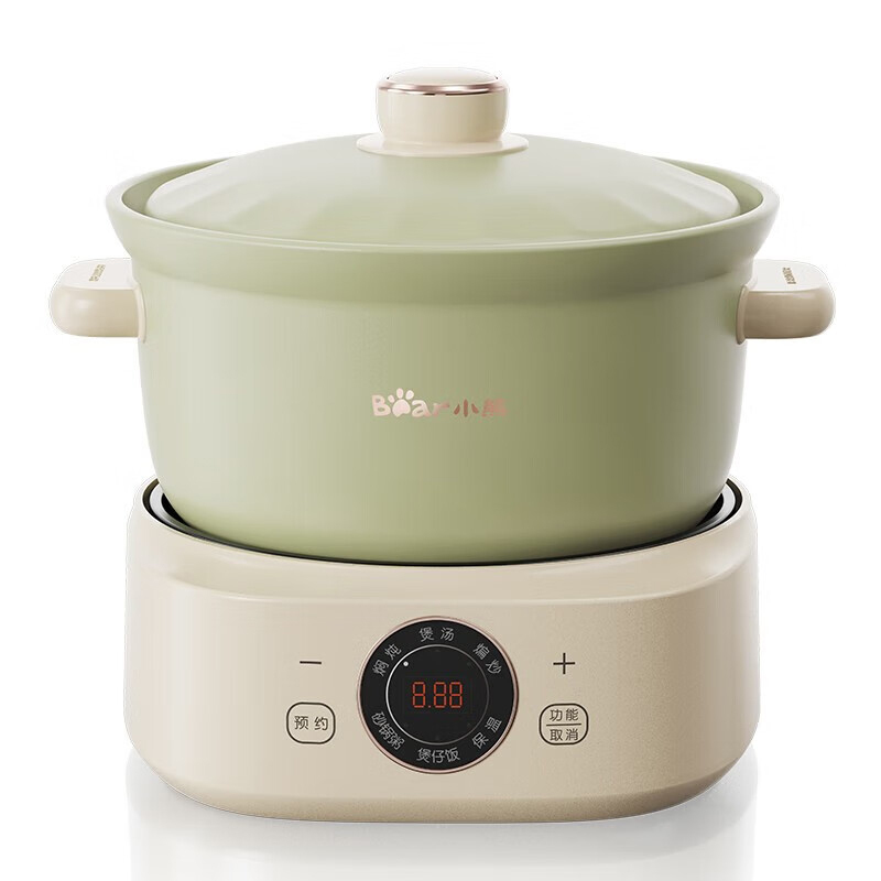 小熊电砂锅养生煮粥锅煲仔饭快炖分体式电砂炖锅DSG-D30S1