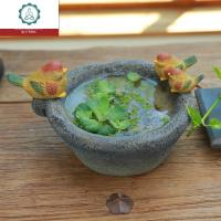 小鸭动物造景盆栽花盆庭院花园装饰摆件盆景景观家居饰品 封后 0016小鸟花盆(中)