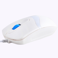 吉选（Gesobyte) M900有线鼠标 USB光电台式机笔记本电脑家用游戏商务办公有线鼠标 白色