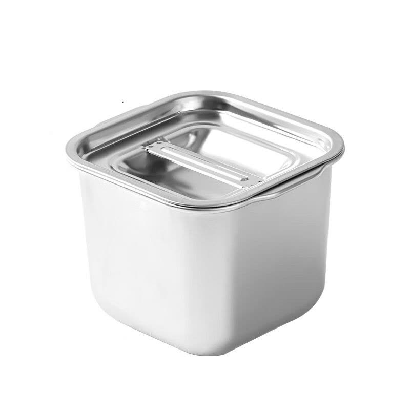 不锈钢调味罐方形味盅调味罐猪油罐油盅家用厨房果酱盆佐料收纳盒图片