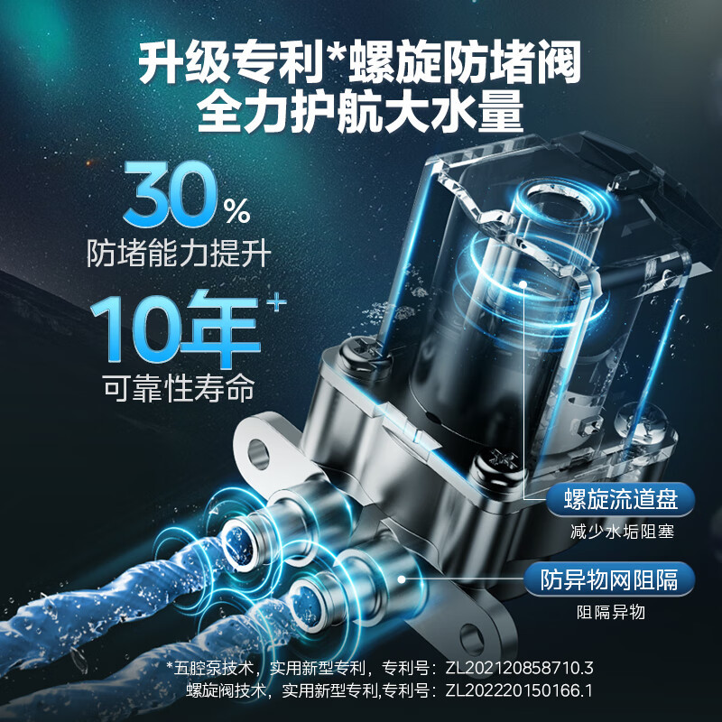 美的(Midea)净水器家用净水机星河净系列升级款T1000GPRO大通量净饮一体零陈水数显双出水厨下直饮水机反渗透过滤高清大图