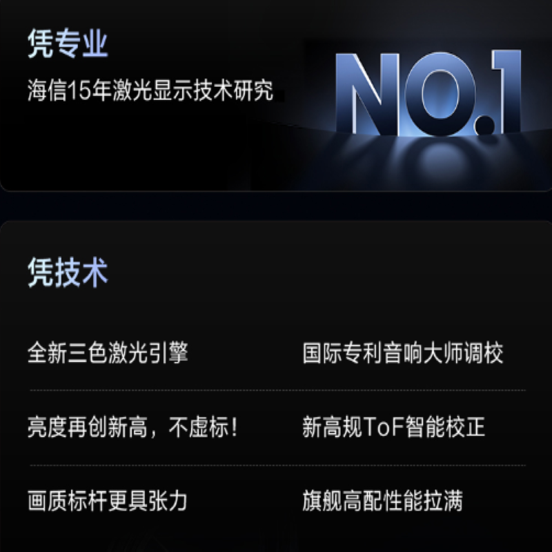 海信Vidda C1S 4K激光投影仪家用(1元预约链接,不发货)