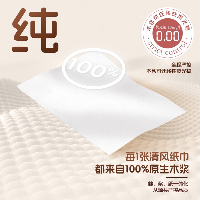 清风小财神系列抽纸3层100抽3包(85855-3包)高清大图