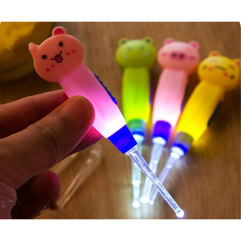 哥光耳勺挖耳勺耳扒带灯儿童扣耳朵勺掏耳神器掏耳 颜色随机