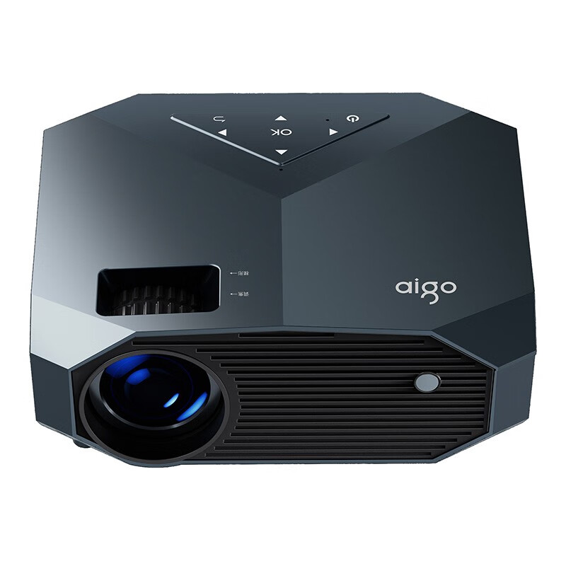 AIGO/爱国者 H13 投影仪家用投影机办公智能家庭影院(硬解4K分辨率 梯形校正 手机同屏)