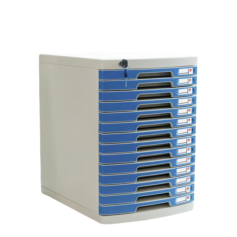 铭思达桌面文件柜大号十四层个高清大图