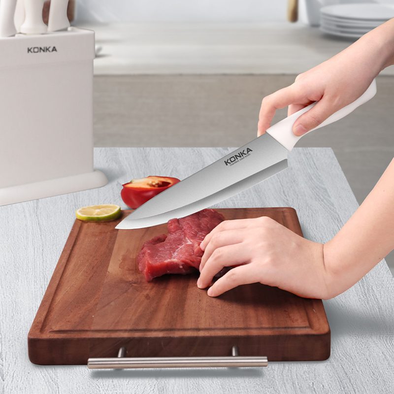 康佳刀具（厨房八件套）KDJ-0802 355*160*240mm 象牙白高清大图