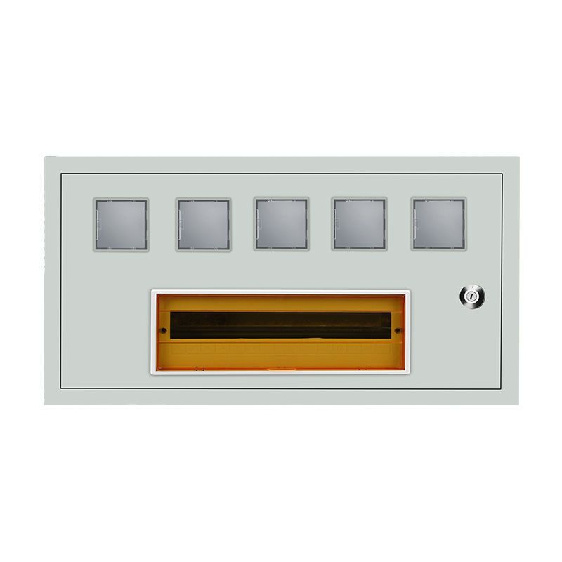 家用单相电表箱盒5户明装暗装铁质火表箱配电箱五位防锈电闸箱5户电表