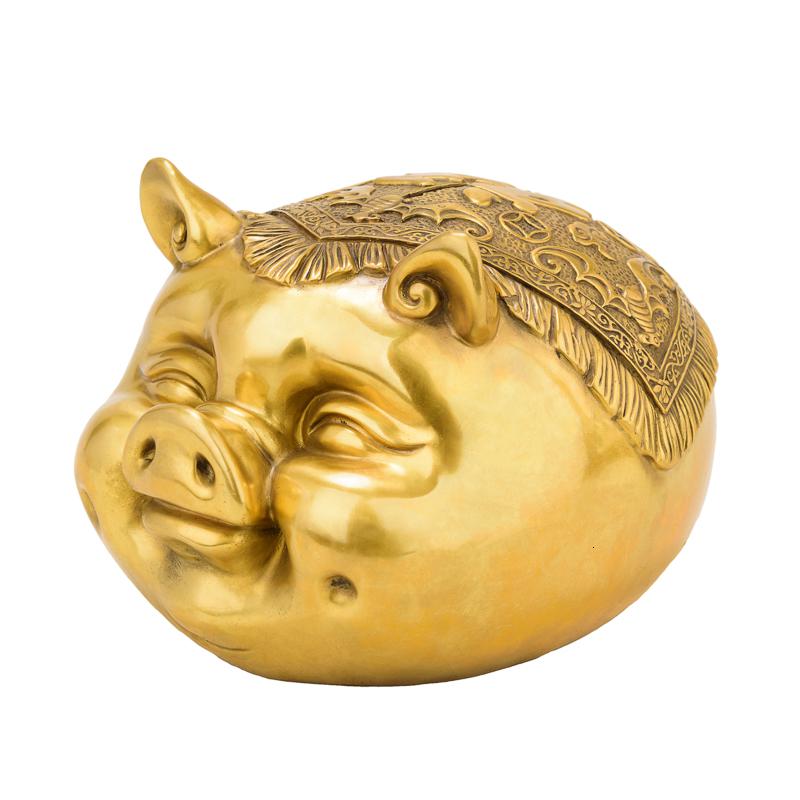 美帮汇猪存钱罐 金钱福猪猪储蓄罐存钱猪摆件微笑猪萌萌猪装饰品高清大图