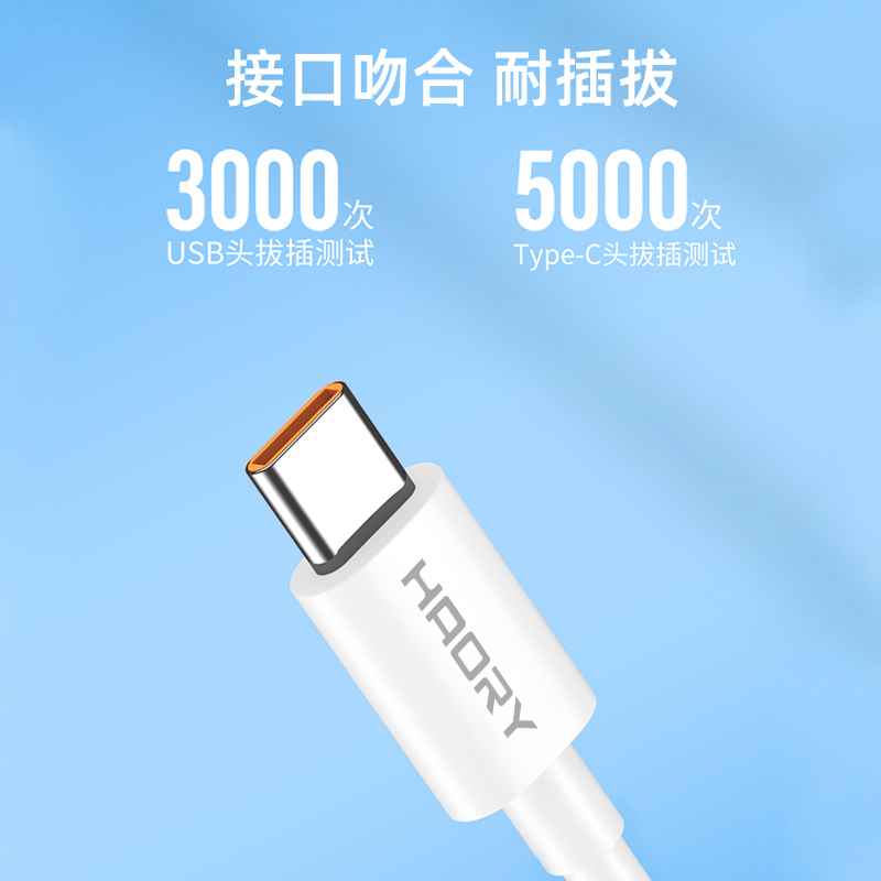 皓睿 迅捷18号TPE 6A超级快充线HR-X40安卓高清大图