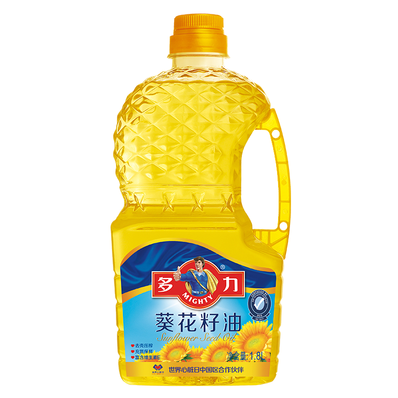 多力 Mighty 食用油多力葵花籽油1 8l 葵花籽油食用油小规格家用正品保证米面粮油 价格图片品牌报价 苏宁易购惠通达行食品专营店