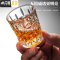 三维工匠小酒杯酒具一口杯玻璃创意白酒杯套装家用烈酒杯个性小号一两酒盅 60植物款(6只)