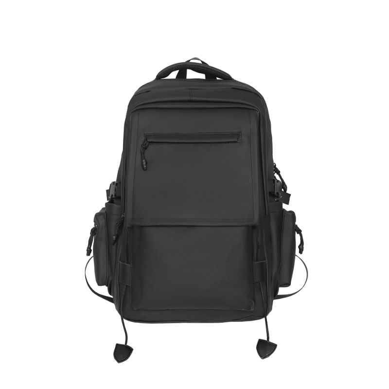 酷美智悦 黑色休闲背包双肩31*12*48cm KM-FZ128 个高清大图