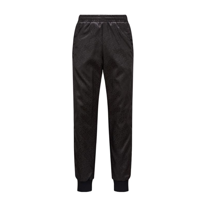 盟可睐(MONCLER)男款双面羽绒运动裤户外休闲裤黑色羽绒填充贴边