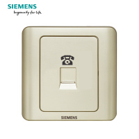 西门子(SIEMENS)开关插座 远景金棕系列电话插座5TG01201CC133
