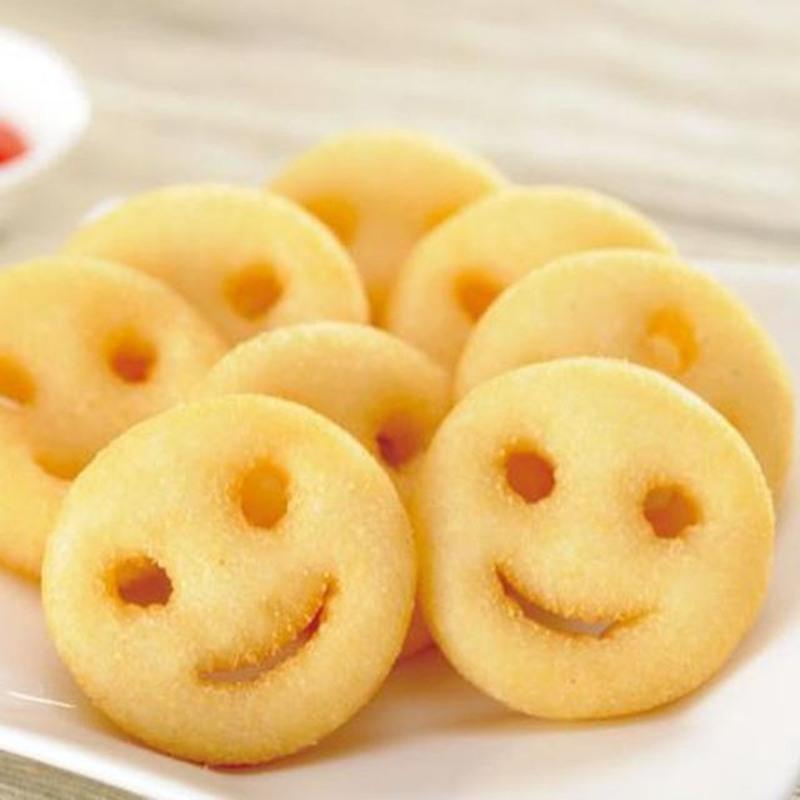 笑脸薯饼开心薯儿童土豆饼薯饼冷冻油炸薯条小吃半成品薯饼