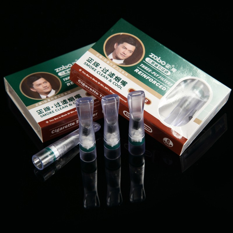 ZOBO 三重磁石过滤一次性抛弃型烟嘴ZB-032 整盒(8支装*12)高清大图