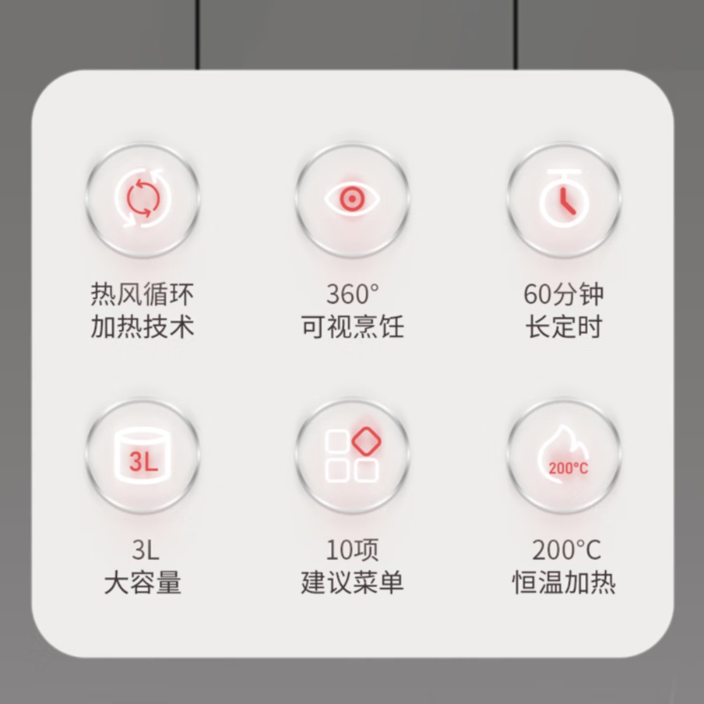 ‪‪米技(Miji Home)空气炸锅AF-L3012高清大图