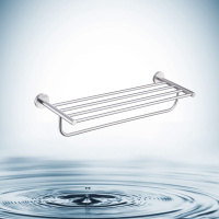 九牧 939512-7Z-1 螺钉嵌入式卫生间毛巾架太空铝置物架（计价单位：件）银色