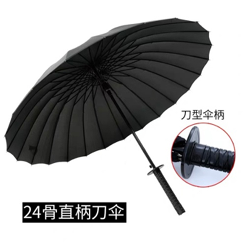 半自动钢骨玻纤伞架 碰击布 塑料刀手柄YF-L2021017