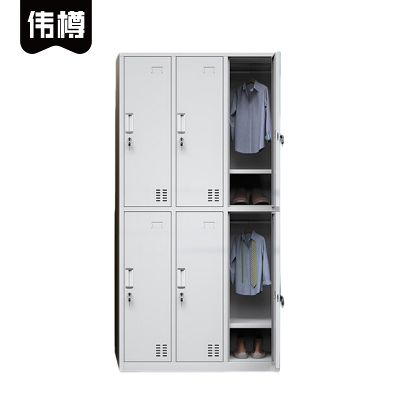伟樽六门钢制衣柜定制台高清大图