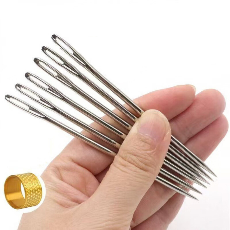 手缝大眼针 【粗款大眼针】6.0厘米25枚 送顶针