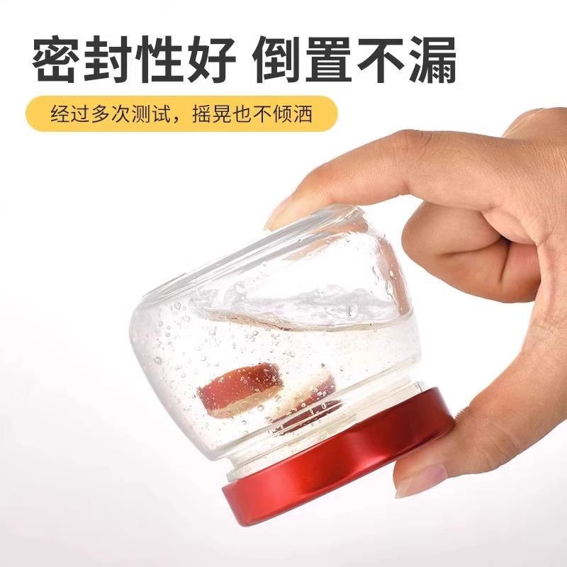 燕窝分装瓶可蒸煮家用耐高温玻璃空瓶燕窝杯可炖煮花胶密封罐3759W高清大图