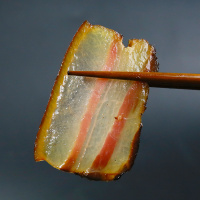 【中华特色】遵义馆 黔婆婆原味风肉五花肉偏肥500g 遵义正宗土猪肉三线肉农家自制风味风干腊肉咸肉贵州四川风味偏肥 西南