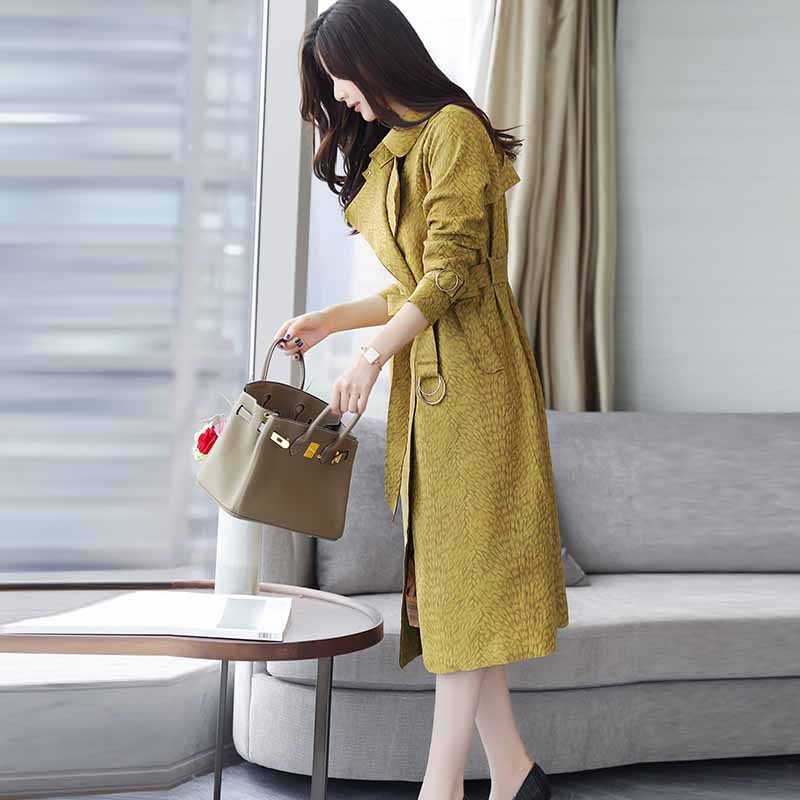 2017新款女装秋装时尚2018年冬装春装中款女款春款外套风衣