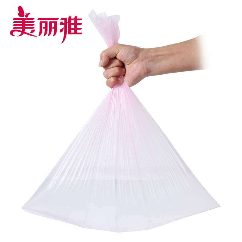 美丽雅 垃圾袋 平底厚实型 45*50cm*30只*3卷 (新老包装随机)