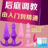 肛塞男女用g点后庭拉珠塞大小号手动扩肛器成人gay自慰器外出穿戴 四兄弟+润滑油三袋+嫦娥震动棒_728
