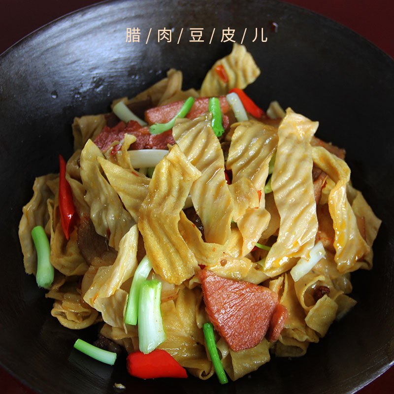 土家爱豆皮200g不加盐无添加豆腐皮丝干豆皮干货油豆皮批发豆制品蛋白肉凉拌菜