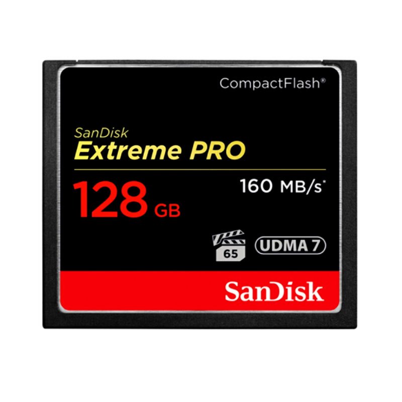 闪迪(SanDisk)128GB CF(CompactFlash)存储卡 UDMA7 4K 读速160MB/s