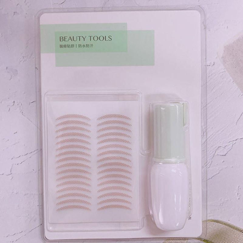 MINISO/名创优品均匀自然双眼皮贴+胶水组合装女无痕自然肤色 128回/8ml