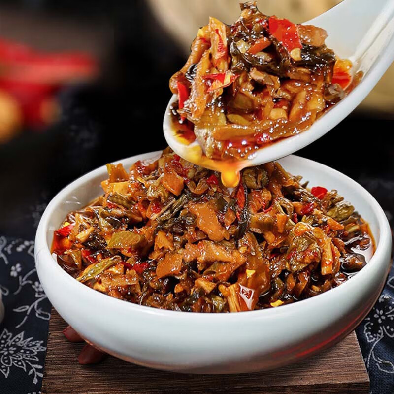 3瓶招牌婆婆菜湘西外婆菜湖南农家特产下饭菜腌菜香辣酱菜拌饭面酱