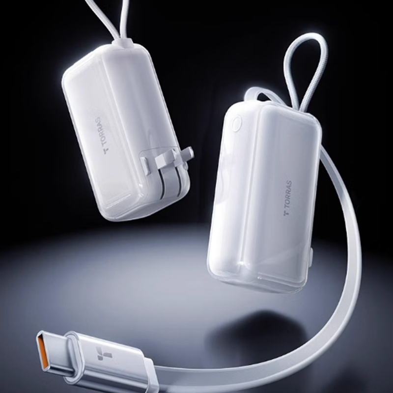 图拉斯-YOGA三合一充电宝5000mAh-PB16苹果白