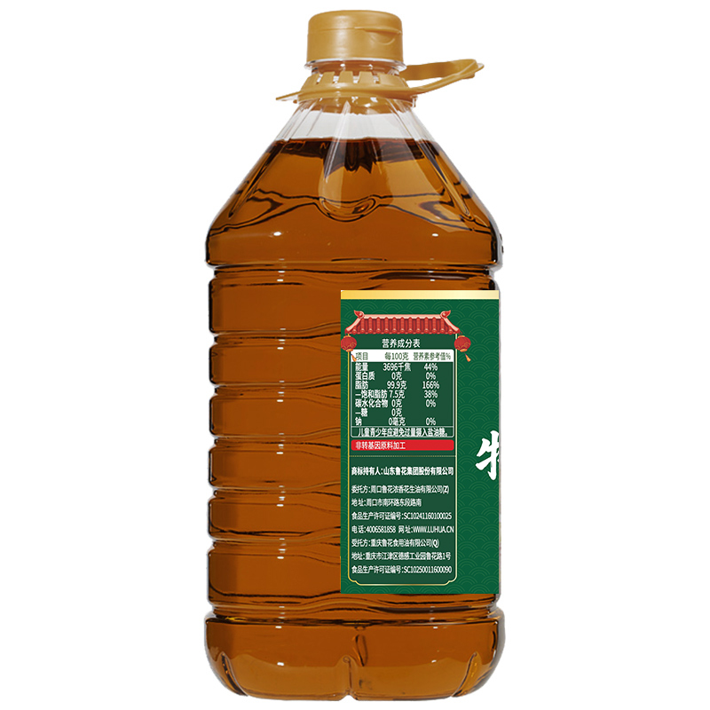 鲁花川花香特香菜籽油5L高清大图