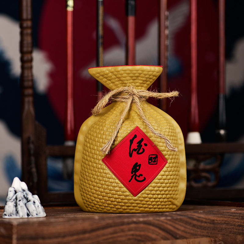 [2019-2020年份随机发]酒鬼酒52度精品酒鬼500ml单瓶收藏礼盒装国产白酒高清大图