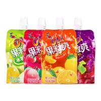 喜之郎吸吸果冻cici果粒爽饮料258ml*10袋橙汁梨汁味儿童果汁果冻 水蜜桃汁x10袋
