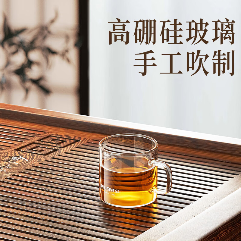 金灶(KAMJOVE) K-101T 玻璃水杯耐热花茶杯50ml 透明款 4只装 单位:套