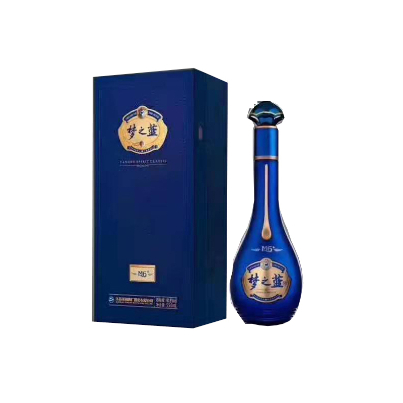 洋河 蓝色经典 梦之蓝 M6+ 40.8度 550ml*4瓶 浓香型白酒整箱