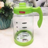 2000/3000ML冷水壶玻璃水壶大容量热水壶家用冷水壶玻璃套装 3000ML绿色单壶