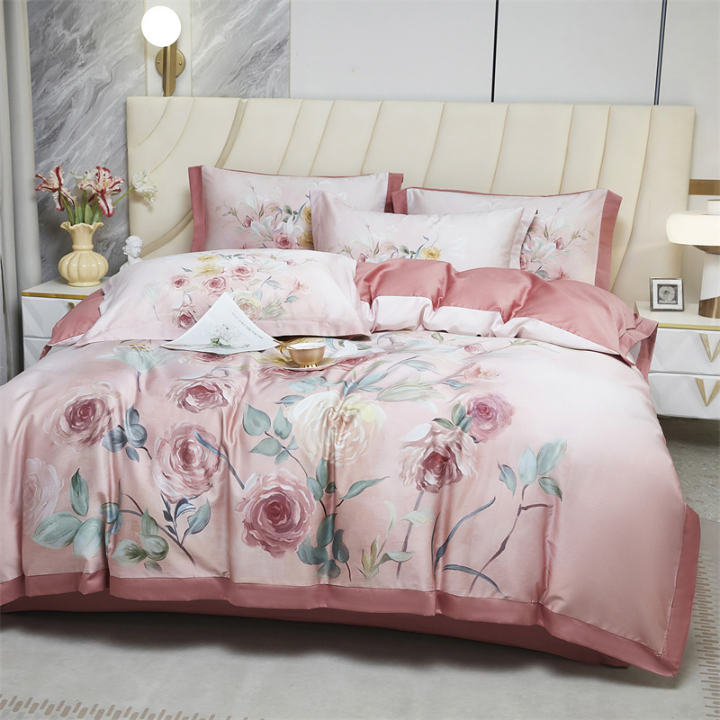 唐纳家纺 新国风四件套-心醉如烟 200*230CM- TN-KT24056高清大图